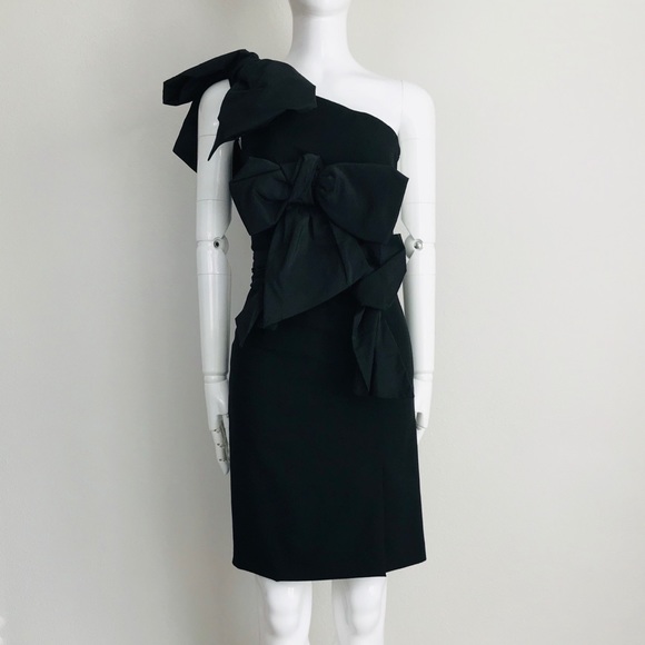 Viktor Rolf Dresses Viktor Rolf One Shoulder Bow Dress Poshmark